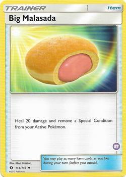 Big Malasada (27) trading card from SM Trainer Kit: Alolan Sandslash & Alolan Ninetales Big Malasada (27) - SM Trainer Kit: Alolan Sandslash & Alolan Ninetales Pokémon trading card