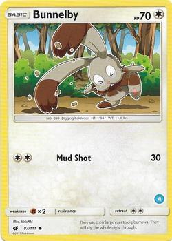 Bunnelby (4) trading card from SM Trainer Kit: Alolan Sandslash & Alolan Ninetales Bunnelby (4) - SM Trainer Kit: Alolan Sandslash & Alolan Ninetales Pokémon trading card