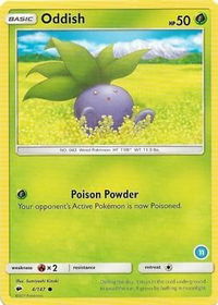 Oddish (11) - SM Trainer Kit: Alolan Sandslash & Alolan Ninetales (SMK2) #4/147 - Common Pokémon Trading Card