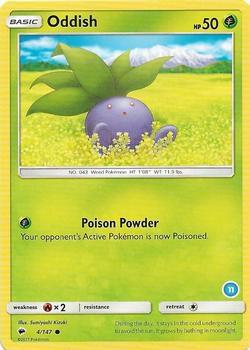 Oddish (11) - SM Trainer Kit: Alolan Sandslash & Alolan Ninetales Pokémon trading card