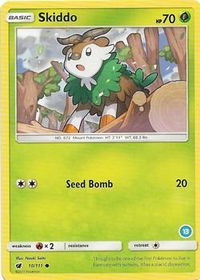 Skiddo (13) - SM Trainer Kit: Alolan Sandslash & Alolan Ninetales (SMK2) #10/111 - Common Pokémon Trading Card