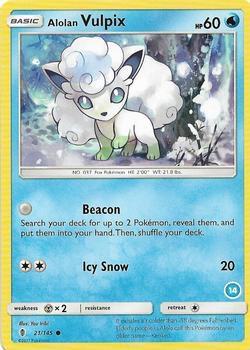 Alolan Vulpix (14) - SM Trainer Kit: Alolan Sandslash & Alolan Ninetales Pokémon trading card