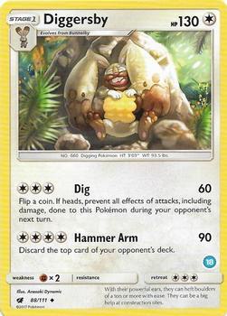 Diggersby (18) trading card from SM Trainer Kit: Alolan Sandslash & Alolan Ninetales Diggersby (18) - SM Trainer Kit: Alolan Sandslash & Alolan Ninetales Pokémon trading card
