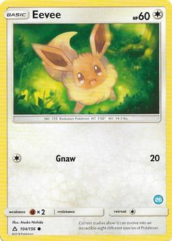 Eevee (26) - SM Trainer Kit: Alolan Sandslash & Alolan Ninetales Pokémon trading card