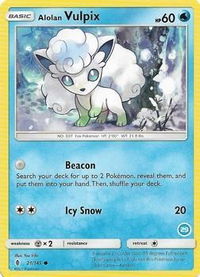 Alolan Vulpix (29) - SM Trainer Kit: Alolan Sandslash & Alolan Ninetales (SMK2) #21/145 - Common Pokémon Trading Card