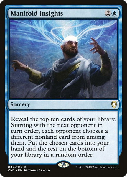 Manifold Insights trading card from Commander Anthology Volume II Manifold Insights - Commander Anthology Volume II Magic: The Gathering trading card