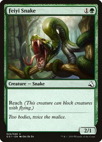 Feiyi Snake - Global Series Jiang Yanggu & Mu Yanling (GS1) #24 - Common Magic: The Gathering Trading Card