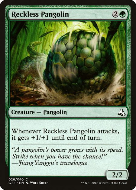 Reckless Pangolin - Global Series Jiang Yanggu & Mu Yanling Magic: The Gathering trading card