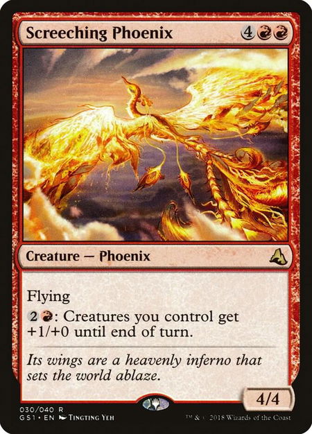 Screeching Phoenix - Global Series Jiang Yanggu & Mu Yanling Magic: The Gathering trading card
