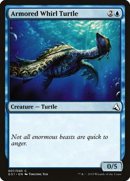 Armored Whirl Turtle - Global Series Jiang Yanggu & Mu Yanling Magic: The Gathering trading card