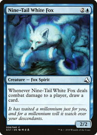 Nine-Tail White Fox - Global Series Jiang Yanggu & Mu Yanling (GS1) #8 - Common Magic: The Gathering Trading Card