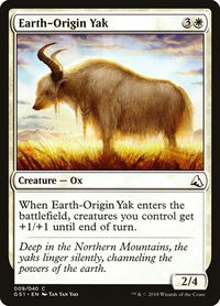 Earth-Origin Yak - Global Series Jiang Yanggu & Mu Yanling (GS1) #9 - Common Magic: The Gathering Trading Card
