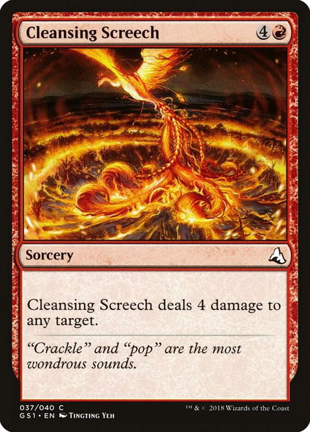 Cleansing Screech - Global Series Jiang Yanggu & Mu Yanling Magic: The Gathering trading card