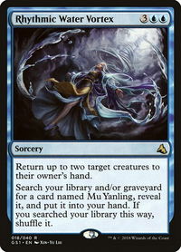 Rhythmic Water Vortex - Global Series Jiang Yanggu & Mu Yanling (GS1) #18 - Rare Magic: The Gathering Trading Card