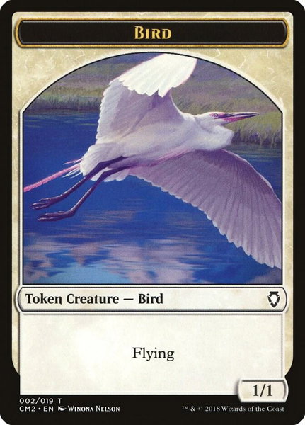 Bird Token trading card from Commander Anthology Volume II Bird Token - Commander Anthology Volume II Magic: The Gathering trading card
