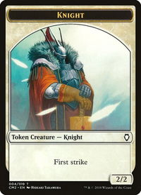 Knight Token - Commander Anthology Volume II (CM2) #4 - Token Magic: The Gathering Trading Card
