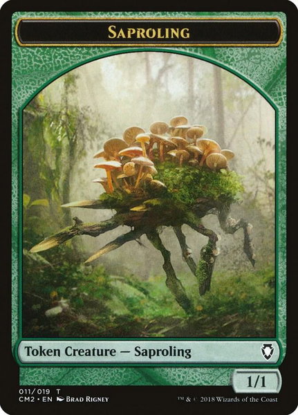 Saproling Token trading card from Commander Anthology Volume II Saproling Token - Commander Anthology Volume II Magic: The Gathering trading card