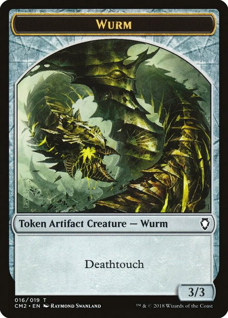 Wurm Token (Deathtouch) - Commander Anthology Volume II Magic: The Gathering trading card