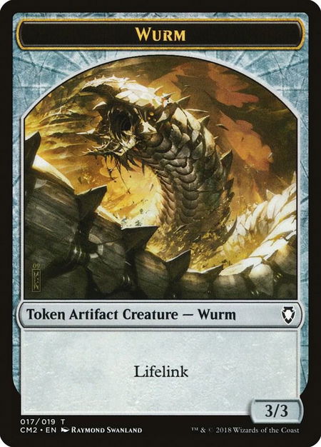 Wurm Token (Lifelink) - Commander Anthology Volume II Magic: The Gathering trading card