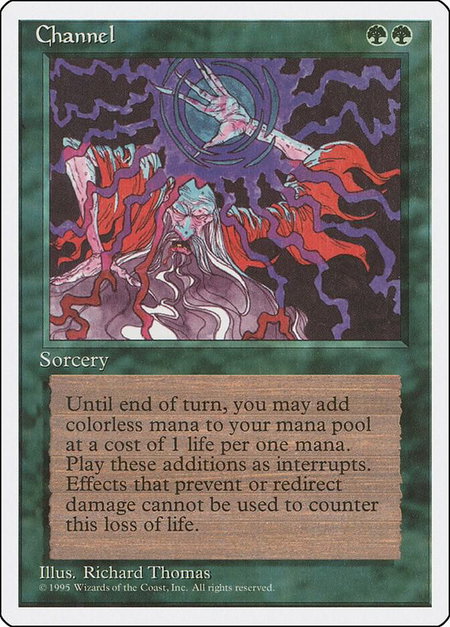 Channel - Fourth Edition Magic: The Gathering trading card
