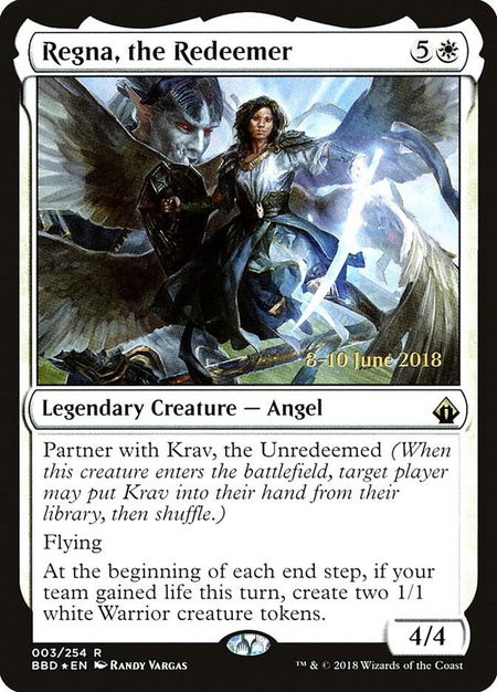 Regna, the Redeemer - Launch Party & Release Event Promos Magic: The Gathering trading card