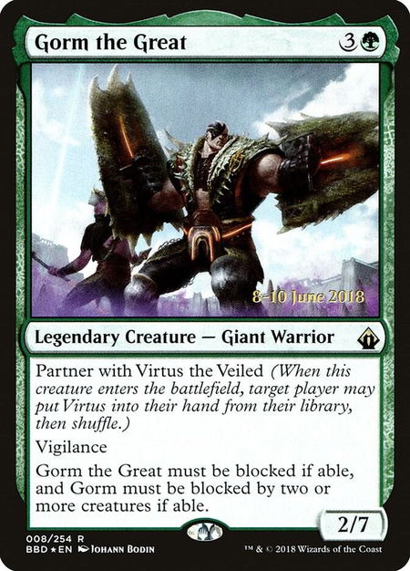 Gorm the Great - Launch Party & Release Event Promos Magic: The Gathering trading card