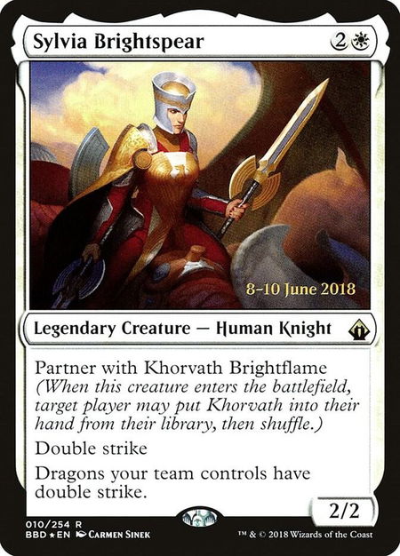 Sylvia Brightspear - Launch Party & Release Event Promos Magic: The Gathering trading card