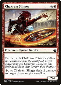 Chakram Slinger - Launch Party & Release Event Promos (LARP) #16s - Uncommon Magic: The Gathering Trading Card