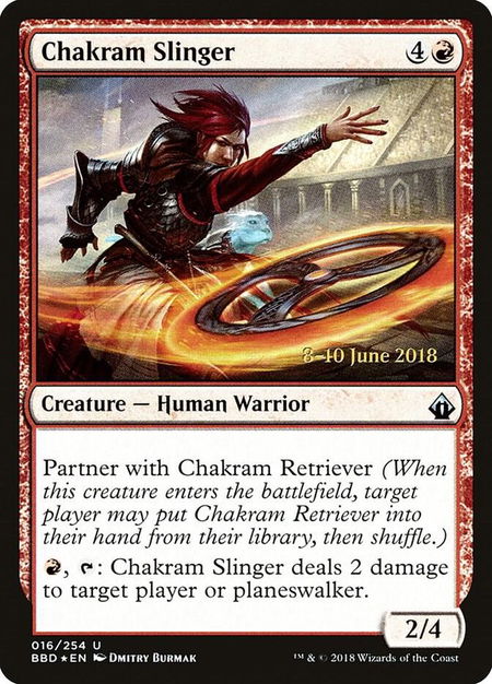 Chakram Slinger - Launch Party & Release Event Promos Magic: The Gathering trading card
