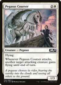 Pegasus Courser - Core Set 2019 (M19) #32 - Common Magic: The Gathering Trading Card