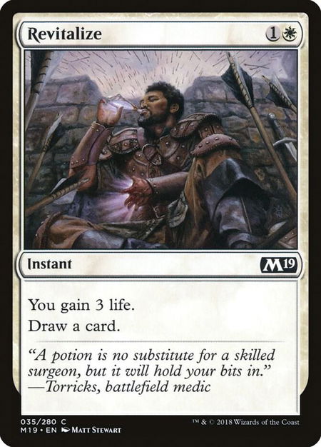 Revitalize - Core Set 2019 Magic: The Gathering trading card