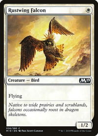 Rustwing Falcon - Core Set 2019 (M19) #36 - Common Magic: The Gathering Trading Card
