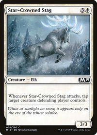 Star-Crowned Stag - Core Set 2019 (M19) #38 - Common Magic: The Gathering Trading Card