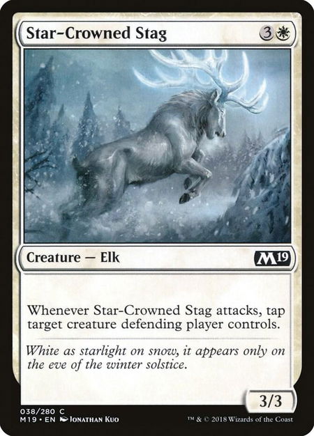Star-Crowned Stag - Core Set 2019 Magic: The Gathering trading card