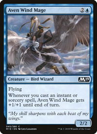 Aven Wind Mage - Core Set 2019 (M19) #45 - Common Magic: The Gathering Trading Card