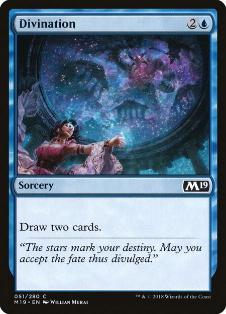 Divination - Core Set 2019 Magic: The Gathering trading card