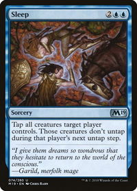 Sleep - Core Set 2019 (M19) #74 - Uncommon Magic: The Gathering Trading Card