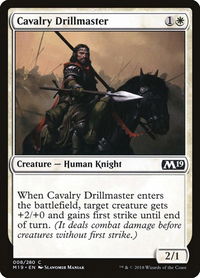 Cavalry Drillmaster - Core Set 2019 (M19) #8 - Common Magic: The Gathering Trading Card