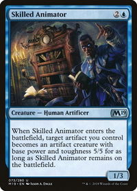 Skilled Animator - Core Set 2019 (M19) #73 - Uncommon Magic: The Gathering Trading Card