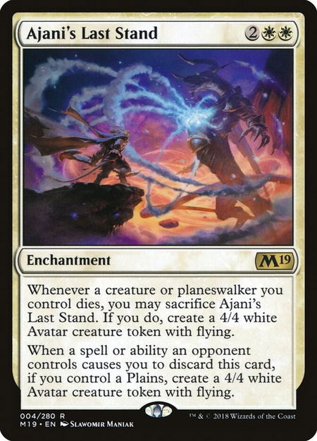 Ajani's Last Stand - Core Set 2019 Magic: The Gathering trading card