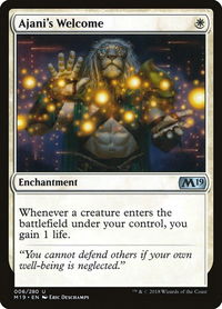 Ajani's Welcome - Core Set 2019 (M19) #6 - Uncommon Magic: The Gathering Trading Card