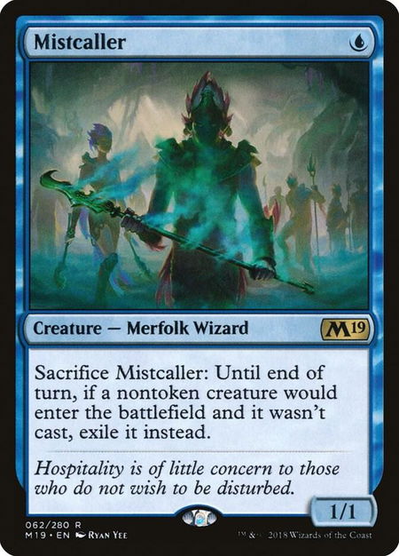 Mistcaller - Core Set 2019 Magic: The Gathering trading card