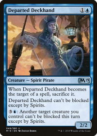 Departed Deckhand - Core Set 2019 (M19) #49 - Uncommon Magic: The Gathering Trading Card