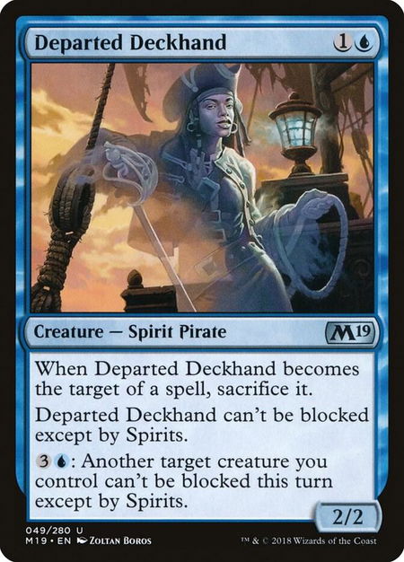 Departed Deckhand - Core Set 2019 Magic: The Gathering trading card