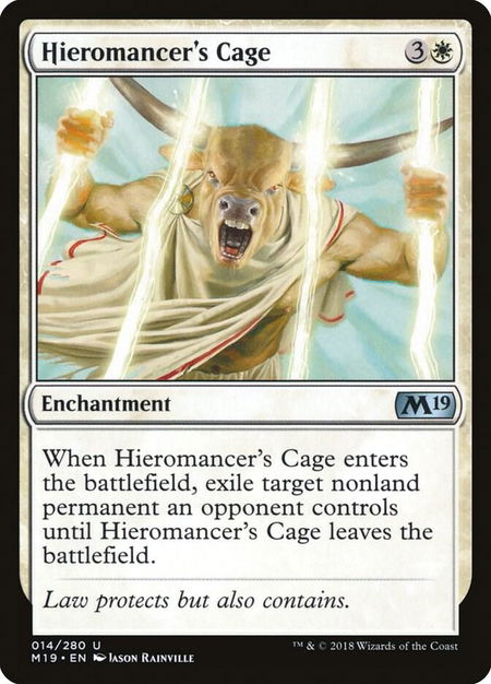 Hieromancer's Cage - Core Set 2019 Magic: The Gathering trading card