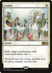 Isolate - Core Set 2019 (M19) #17 - Rare Magic: The Gathering Trading Card