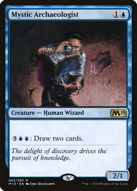 Mystic Archaeologist - Core Set 2019 Magic: The Gathering trading card