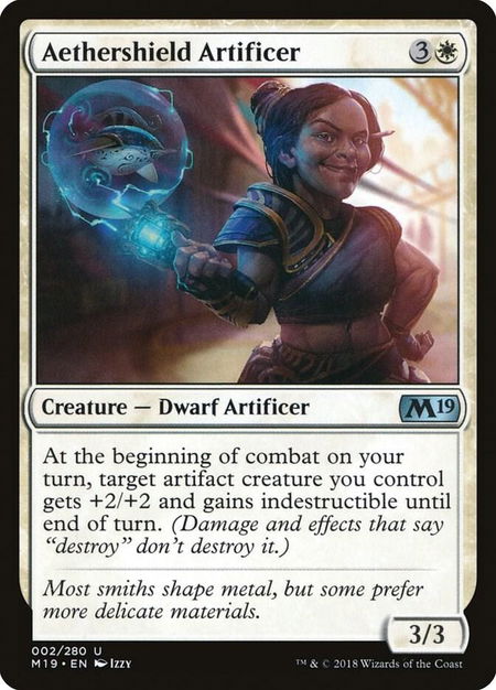 Aethershield Artificer - Core Set 2019 Magic: The Gathering trading card