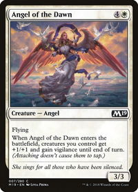 Angel of the Dawn - Core Set 2019 (M19) #7 - Common Magic: The Gathering Trading Card