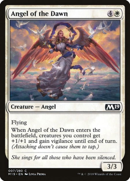 Angel of the Dawn - Core Set 2019 Magic: The Gathering trading card